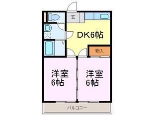 コーポ船橋の物件間取画像